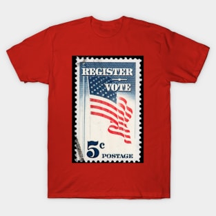 Vintage Stamp - To register and Vote Image T-Shirt